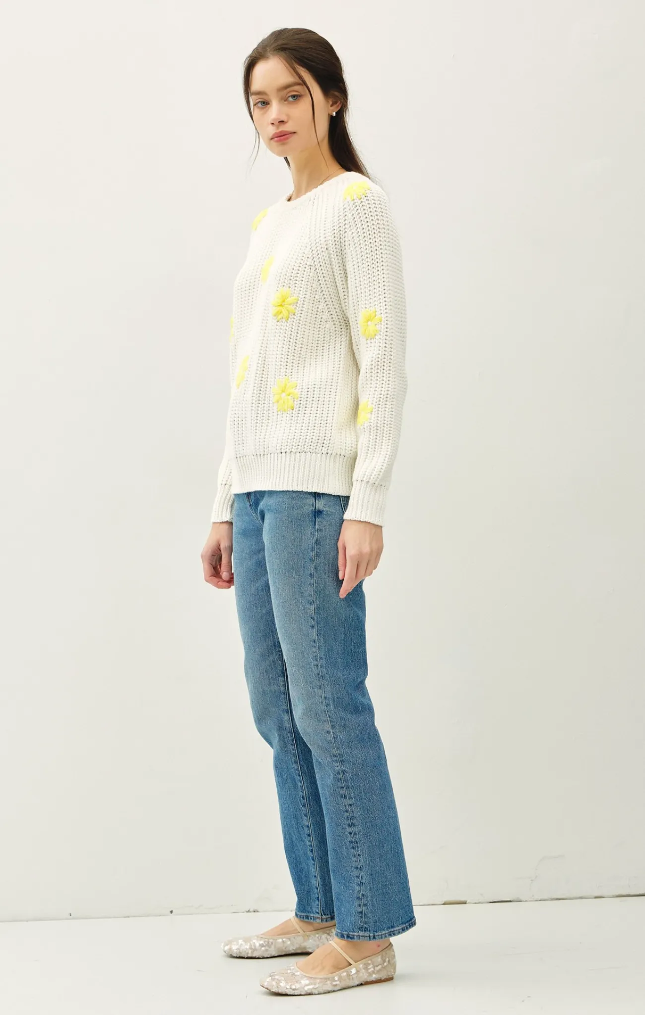 Marigold Floral Sweater