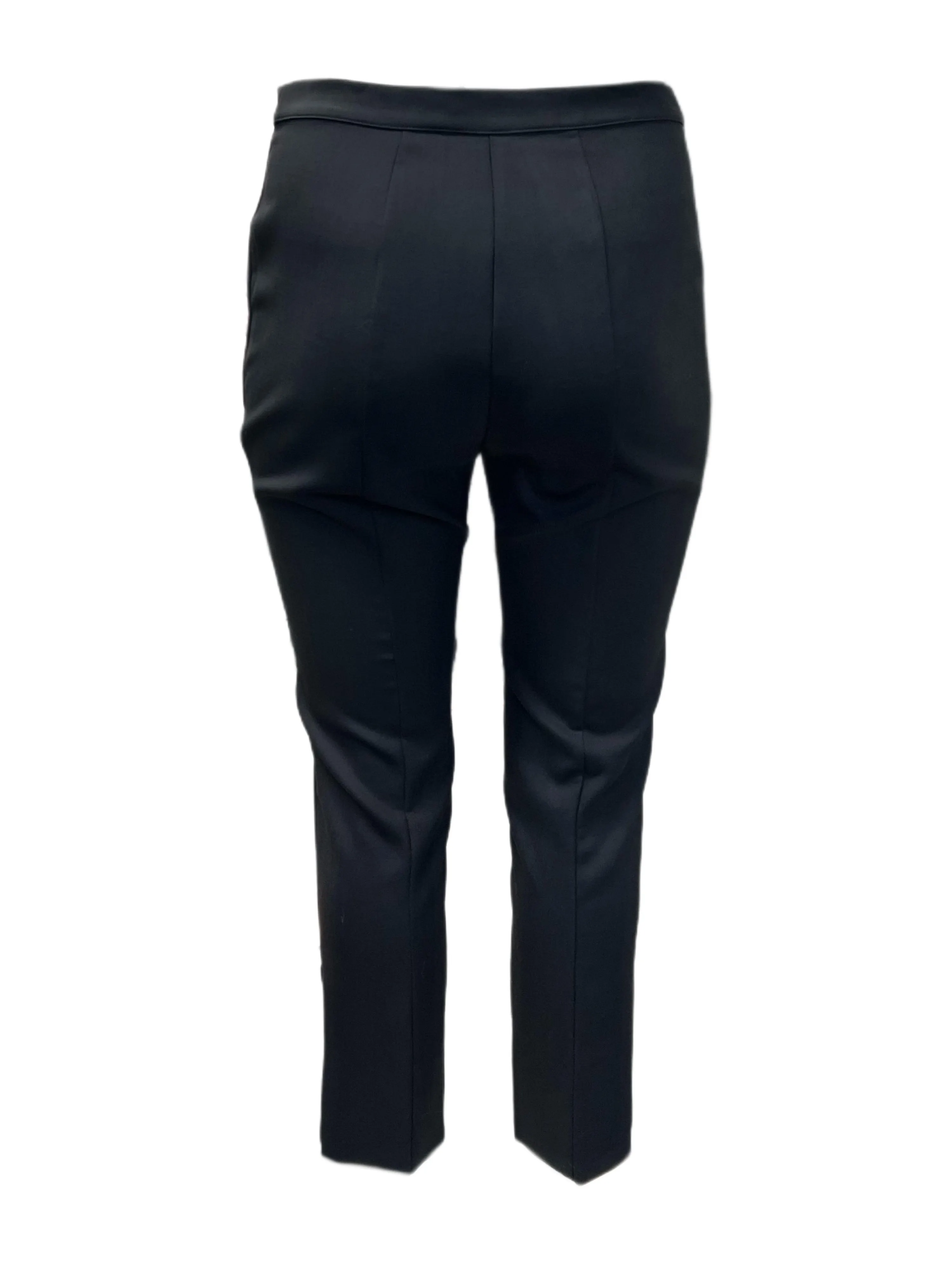 Marina Rinaldi Women's Black Riccione Straight Leg Pants NWT