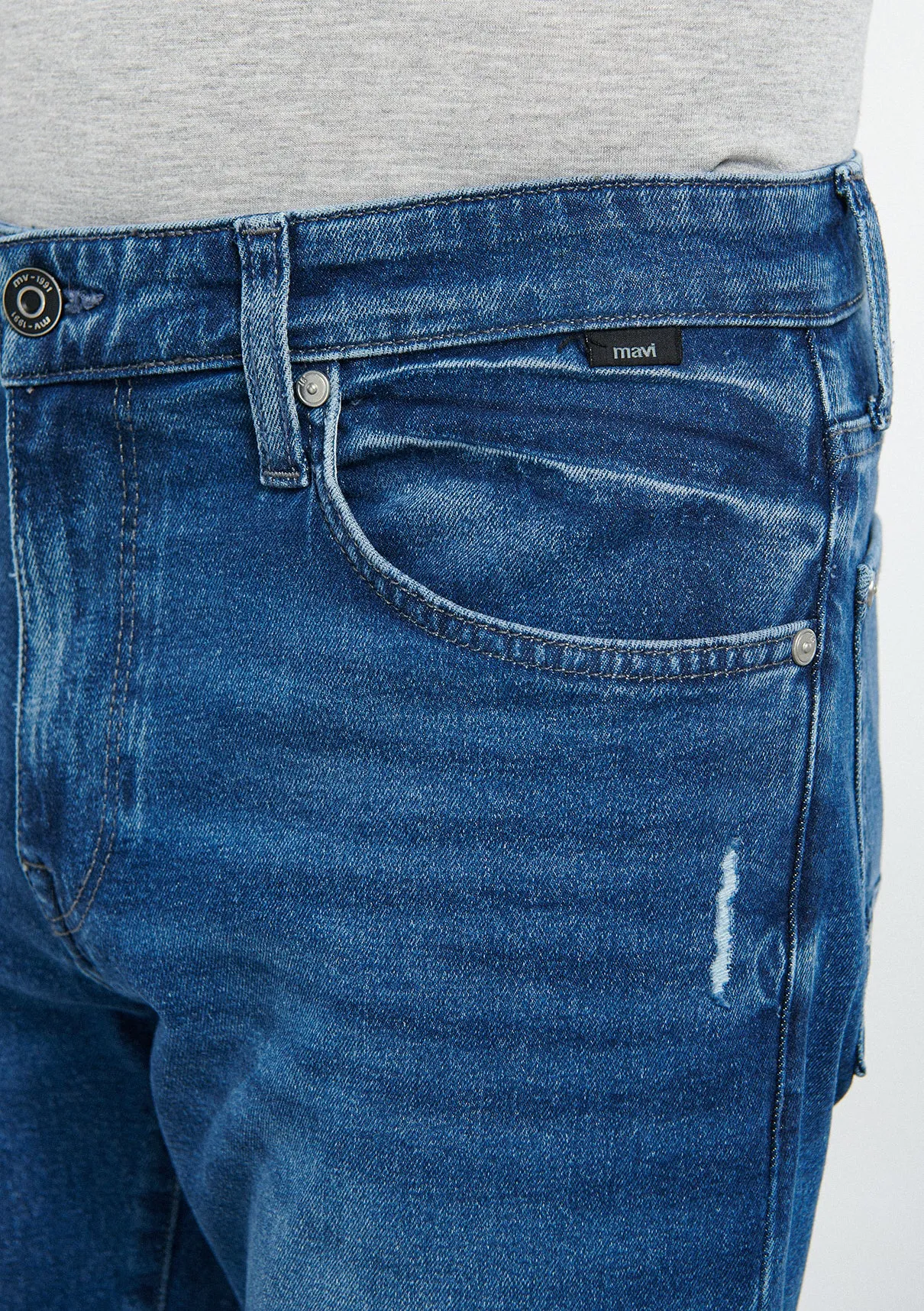 Milan Mid Ripped Street Jean Pants