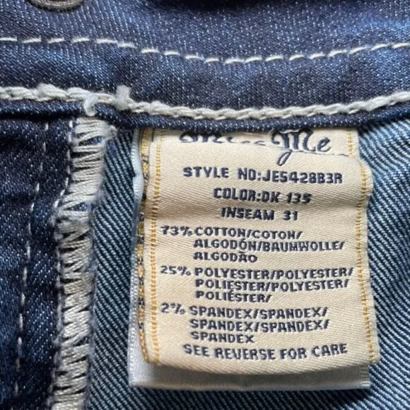 MISS ME Embellished Stretch Bootcut Jeans - Size 26