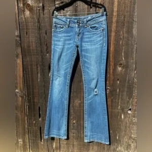 Miss Me Y2K Beaded Pocket Casual Denim Boot Cut Jeans
