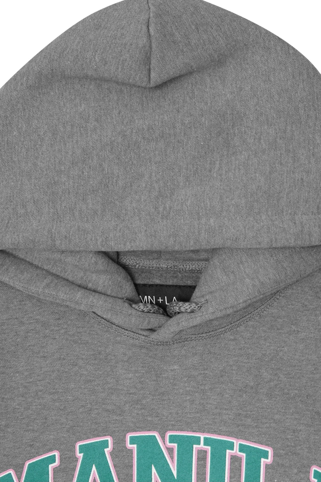 MN LA™ ARCHIVE STUDIOS HOODIE IN HEATHER GREY