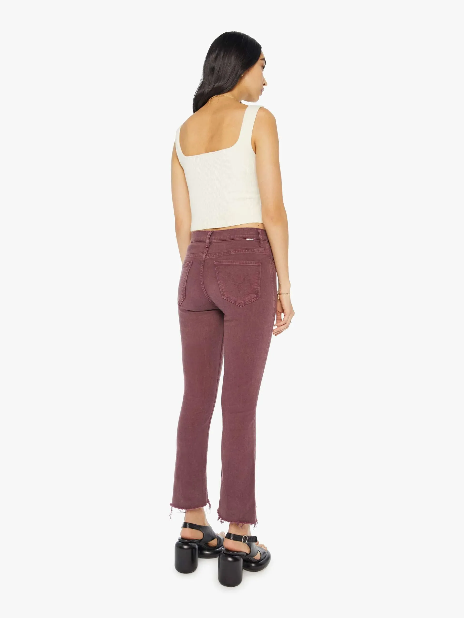 MOTHER The Insider Crop Step Fray