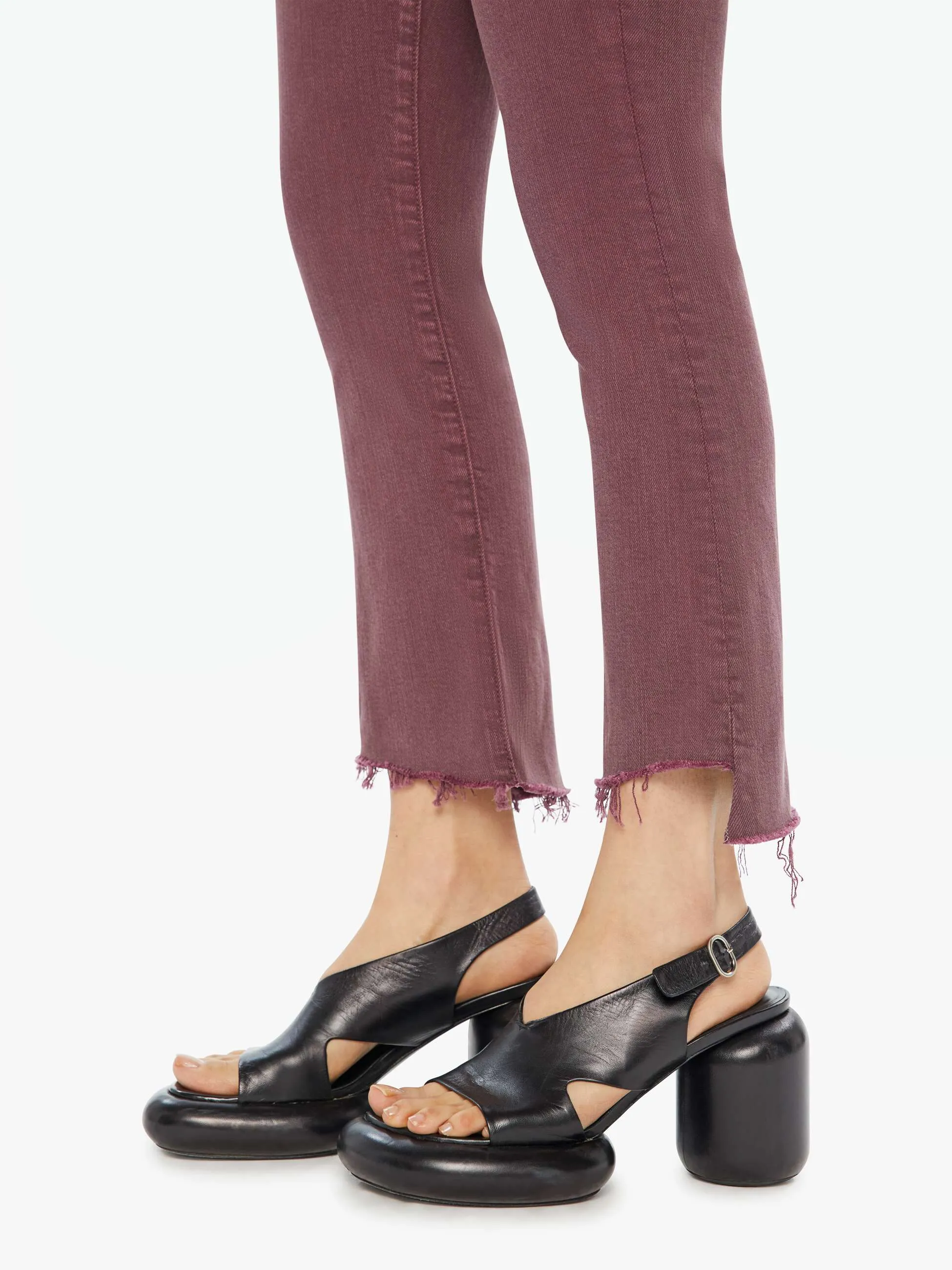 MOTHER The Insider Crop Step Fray