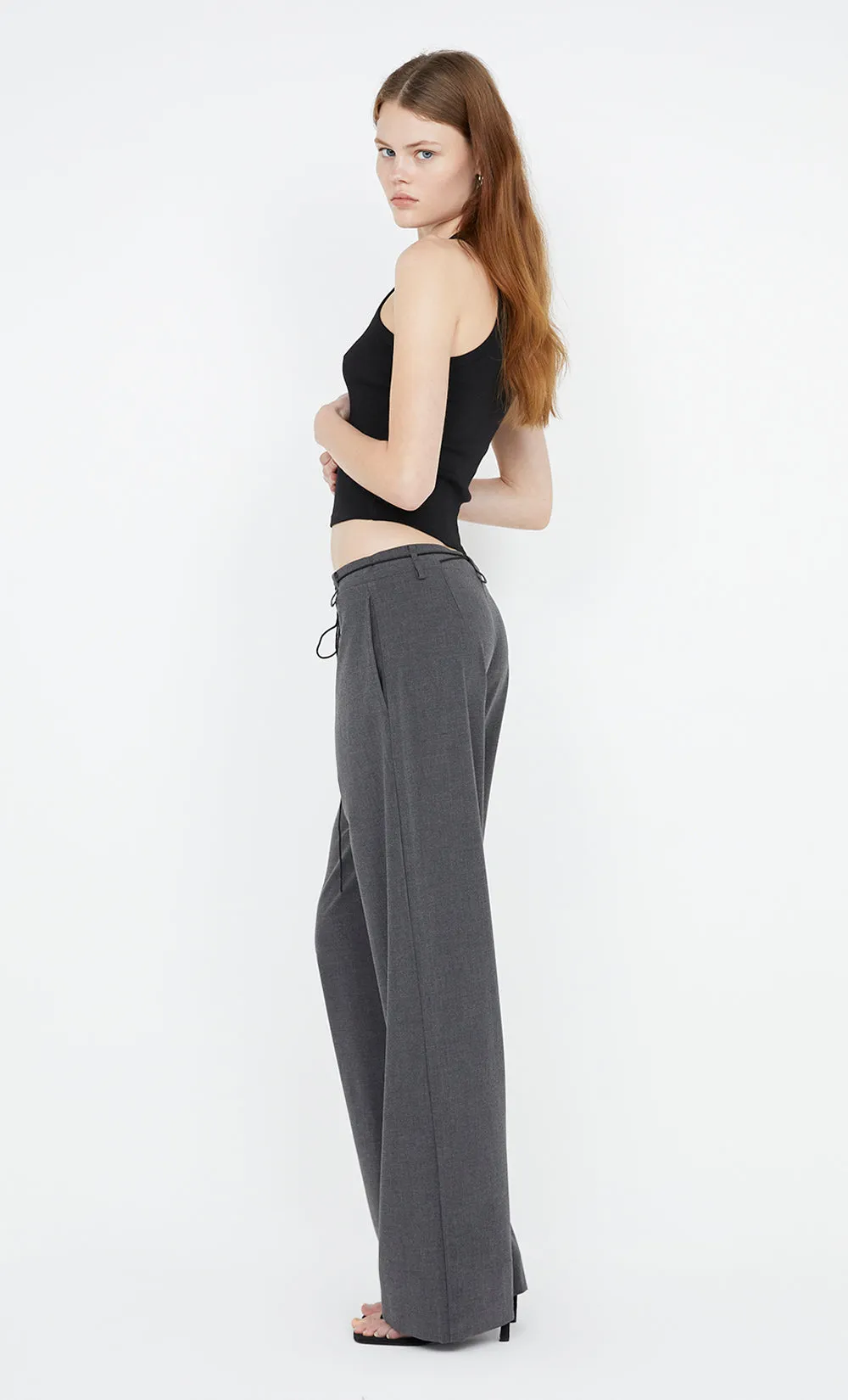 NAIDA STRAIGHT LEG PANT - CHARCOAL
