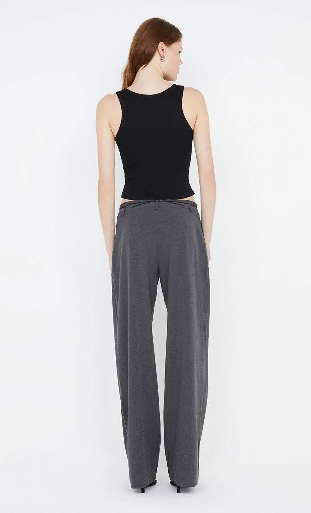 NAIDA STRAIGHT LEG PANT - CHARCOAL