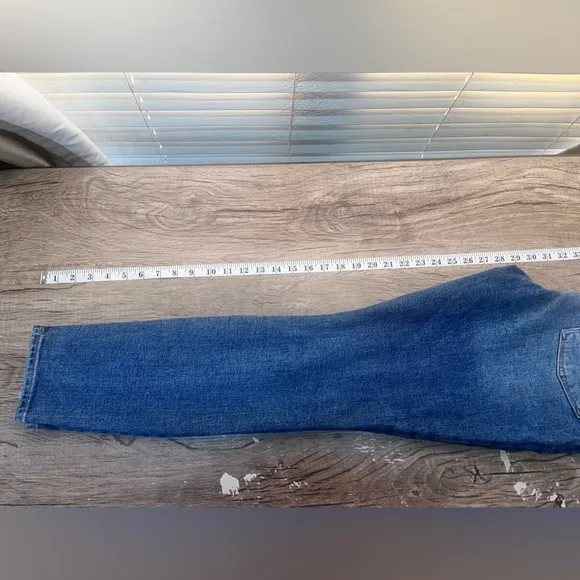 New‎ Good American Good Waist Jeans Mid-Rise Ripped Skinny Stretch GW802T Sz 10