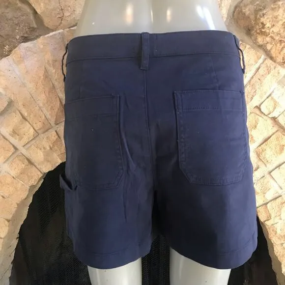 NEW J. Crew Reimagined Cargo Blue Shorts Women's Size 4 NWT $65