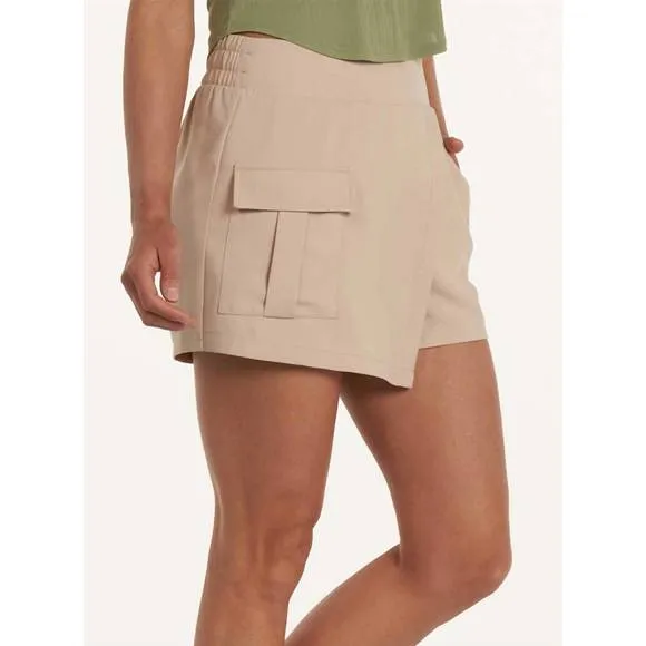 NEW THRIVE SOCIETE lennox cargo shorts in oatmilk tan