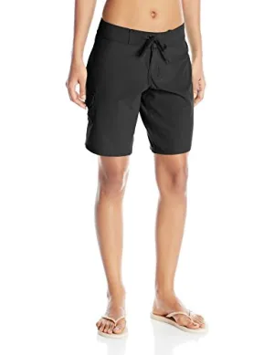 New with tags! Kanu Surf Women's Marina Solid Stretch Board shorts in Black, Sz 10!