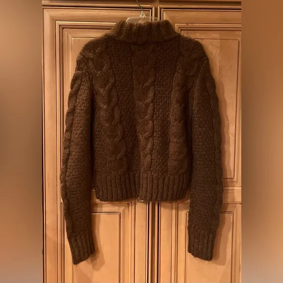 NWT American Eagle Mock Neck Wool Blend Chunky Pullover