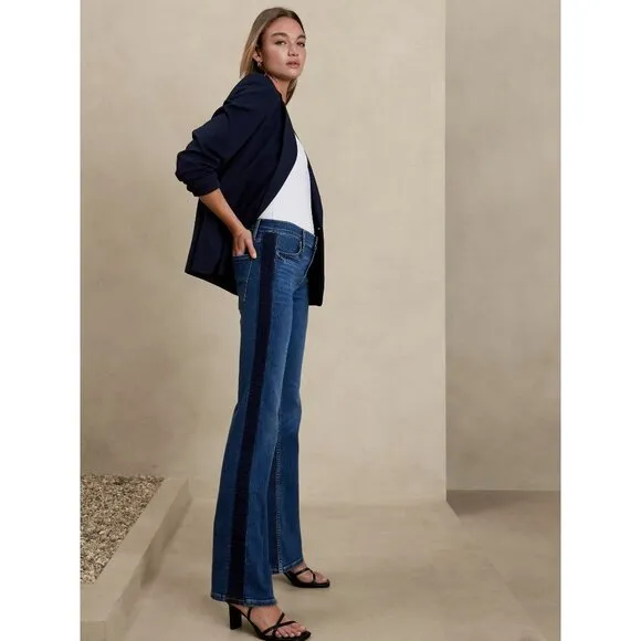 NWT Banana Republic Womens Size 2 or 26 2x33 26x33 High-Rise Bootcut Jean NEW