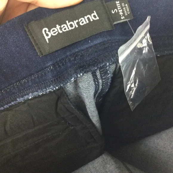 NWT Betabrand Bootcut 2 Pocket Stretch Dark Indigo Jeans Size Small Petite