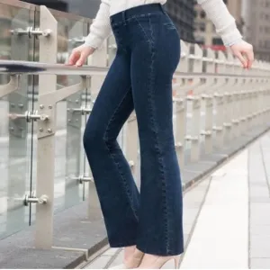 NWT Betabrand Bootcut 2 Pocket Stretch Dark Indigo Jeans Size Small Petite