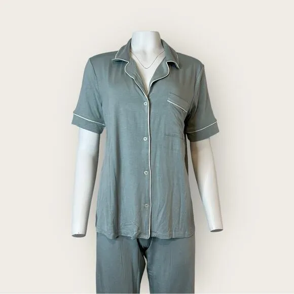NWT | Hale Bob | 2-Piece Pant Pajama Set | Blue/White | Medium