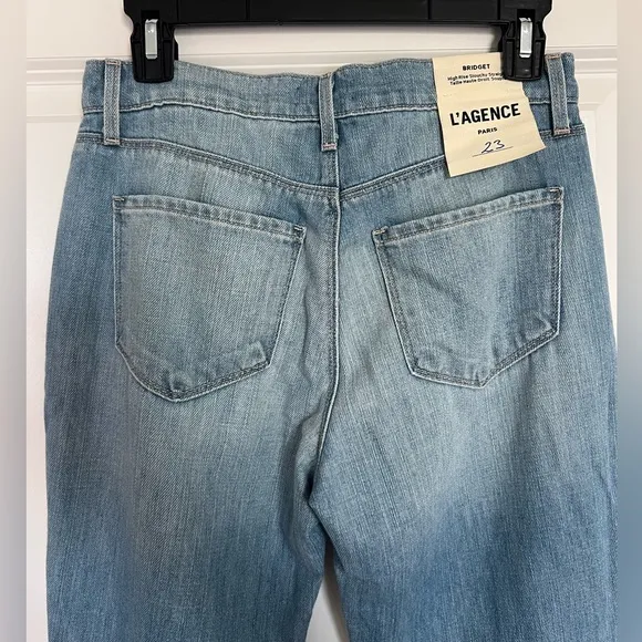 NWT L’AGENCE Bridget High Rise Straight Leg Jeans size 23