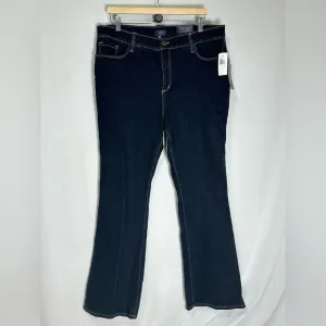 NYDJ - dark blue denim plus size bootcut jeans - 16w - NWT