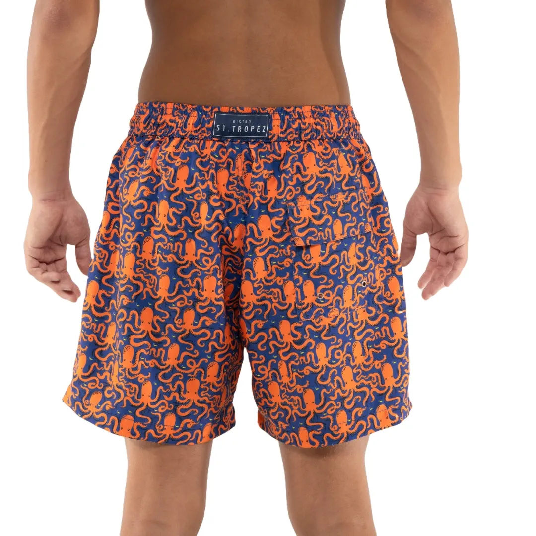Octopus Pattern Board Shorts