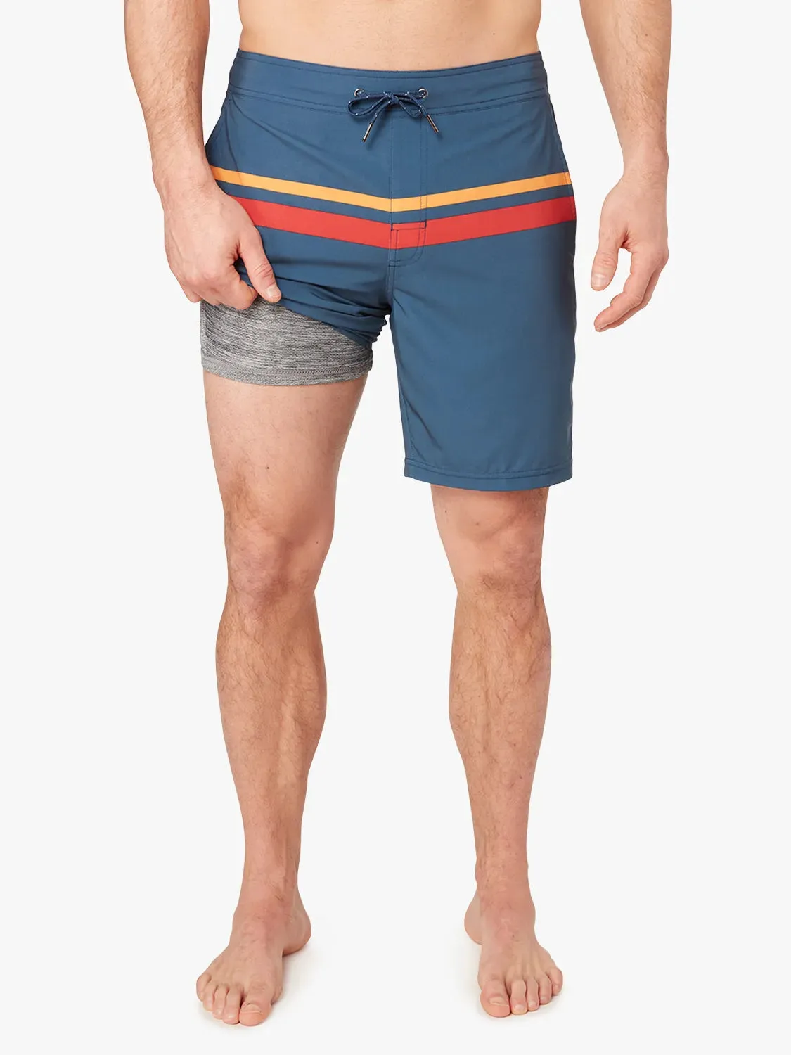 Ozone Short | Red Comp Stripe