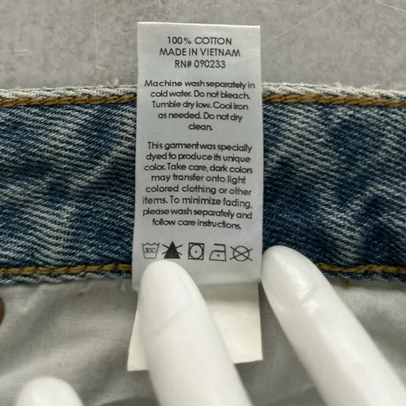 PacSun Light Indigo Ripped '90s Boyfriend High Rise Relaxed Leg Jeans, 25 NWT