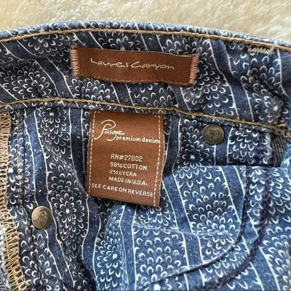 PAIGE Lauren Canyon Bootcut Jeans Blue Size 27