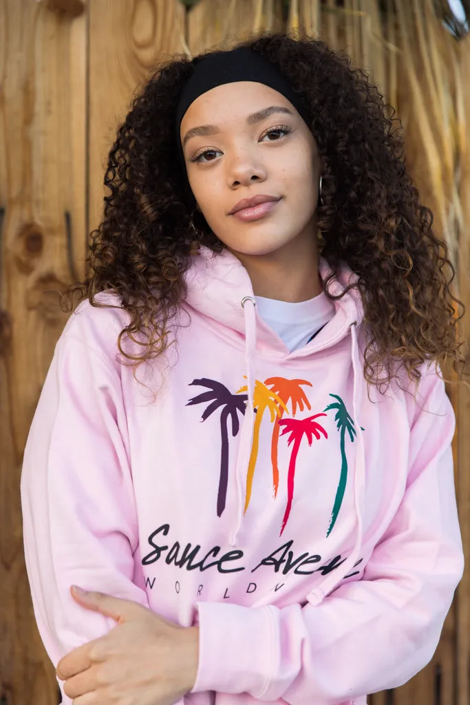 Palm Trees SA Worldwide | Light Pink Hoodie