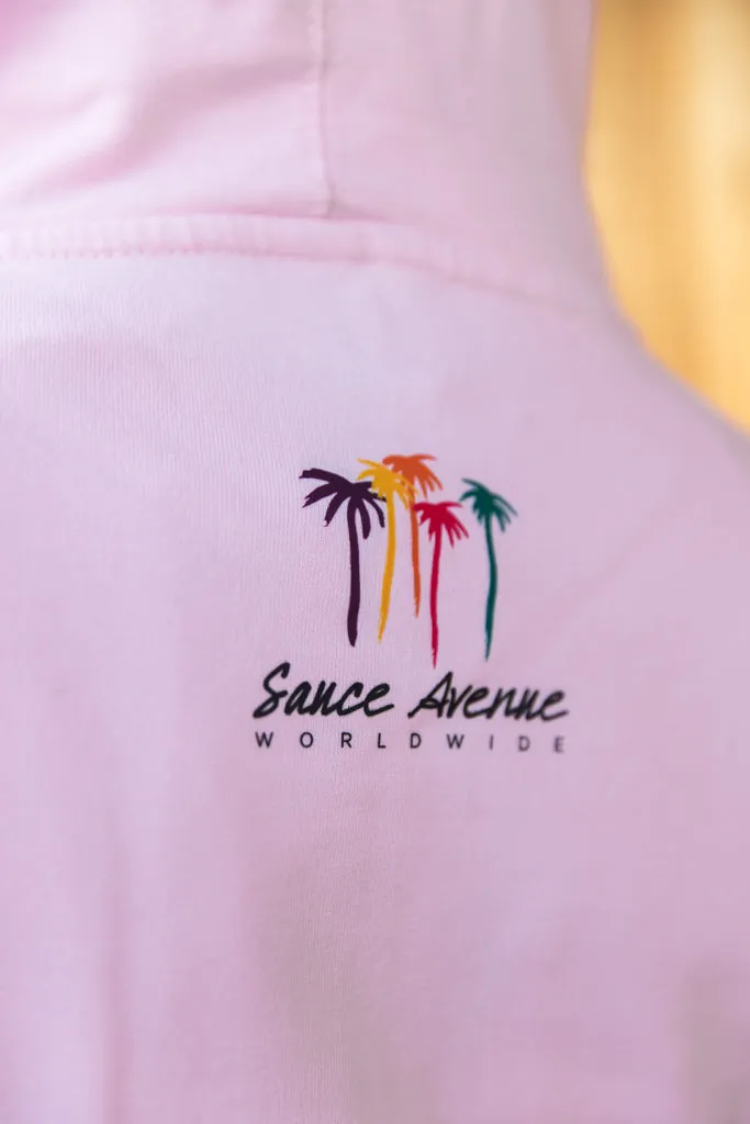 Palm Trees SA Worldwide | Light Pink Hoodie