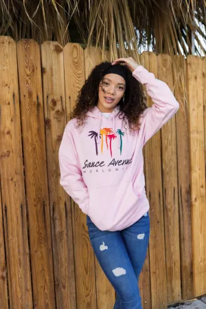 Palm Trees SA Worldwide | Light Pink Hoodie