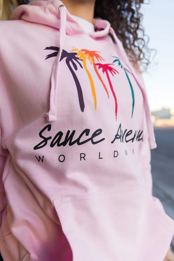 Palm Trees SA Worldwide | Light Pink Hoodie