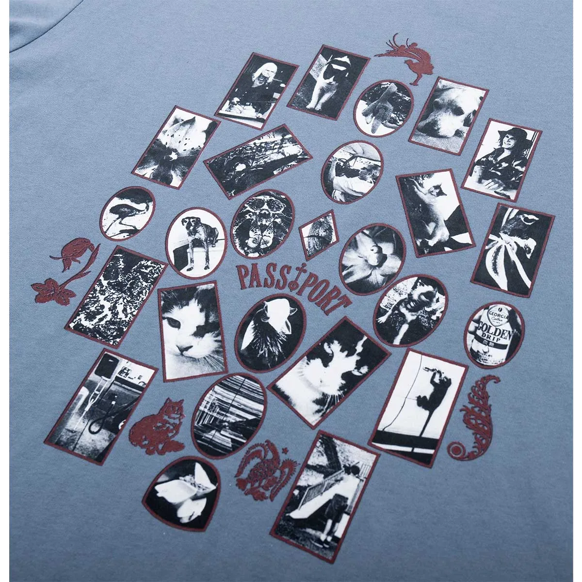 Pass~Port - Sophomore Tee Washed Out Blue