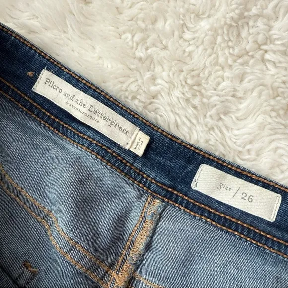 Pilcro and the Letterpress Anthropologie Utility High-Rise Cropped Bootcut Jeans