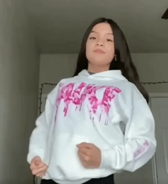 Pink Camo Sauce | White Hoodie