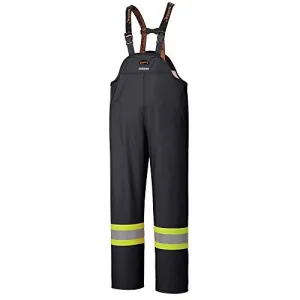 Pioneer Waterproof FR Chemical Resistant Stretch Overall Bib Work Pants, Lightweight