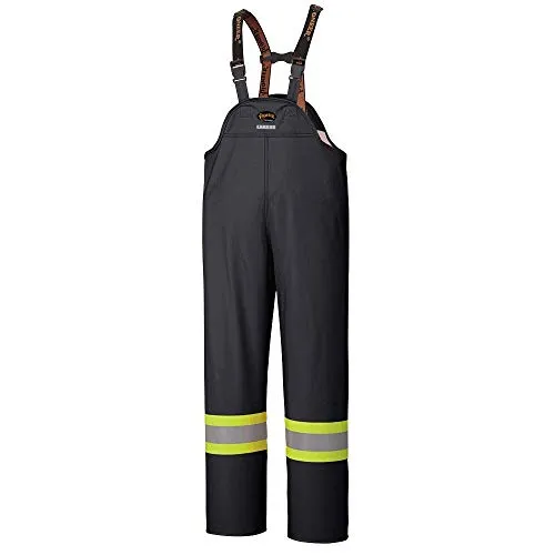 Pioneer Waterproof FR Chemical Resistant Stretch Overall Bib Work Pants, Lightweight