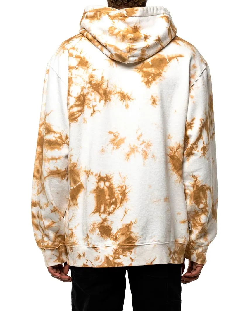 Plain Hoodie Beige Tie Dye