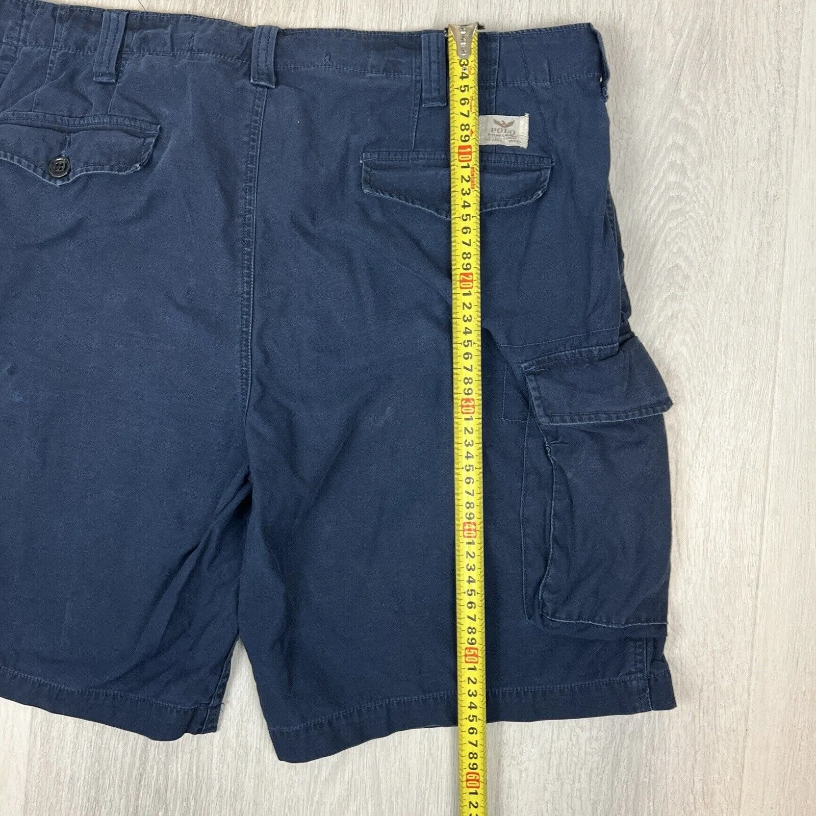Polo Ralph Lauren Mens Classic Fit Navy Blue Cargo Shorts Size 40 Approx