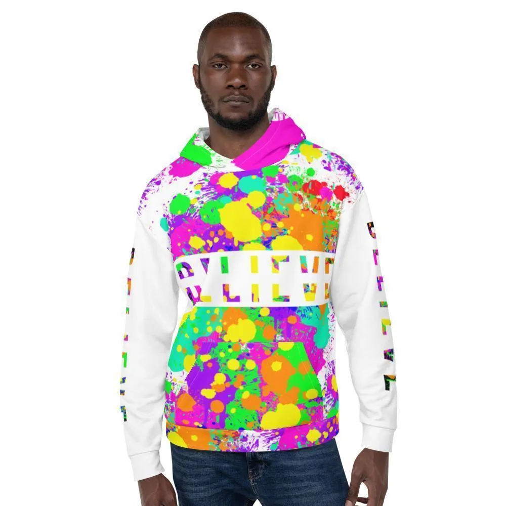P.S. I Believe Too Colorful Oversized Hoodie for Men and Women