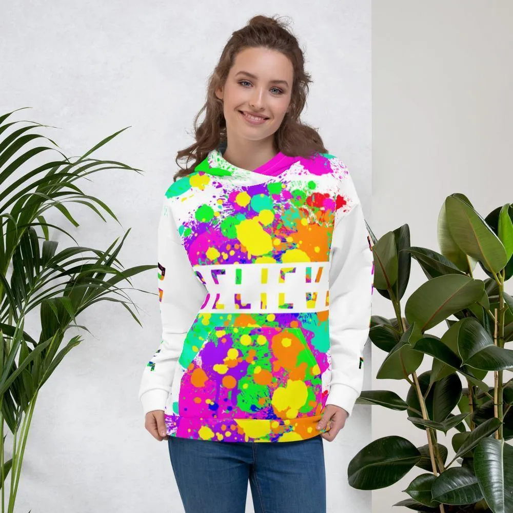 P.S. I Believe Too Colorful Oversized Hoodie for Men and Women