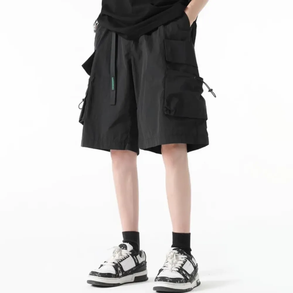 "Casual Cargo Belt Large Pocket" Shorts