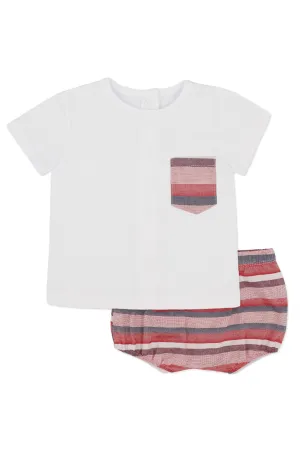 "Wyatt" Red Stripe T-Shirt & Jam Pants