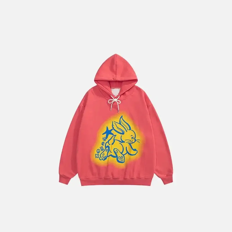 Rabbet Y2K Oversized Hoodie for Ultimate Streetwear Comfort