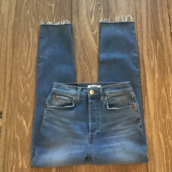 RE/DONE 90’s High Rise Ankle Crop Jeans