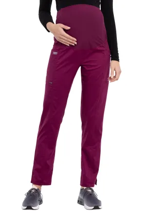 Revolution WW155 Maternity Straight Leg Pants Wine