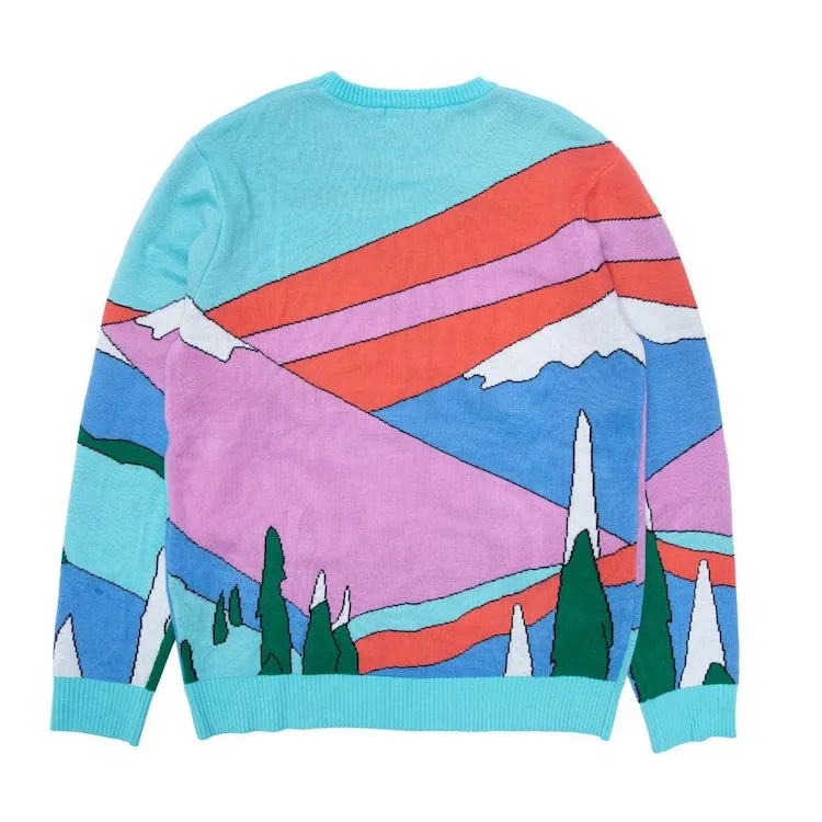 RIPNDIP Kiss The Sky Knitted Sweater Mint
