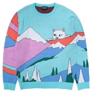 RIPNDIP Kiss The Sky Knitted Sweater Mint