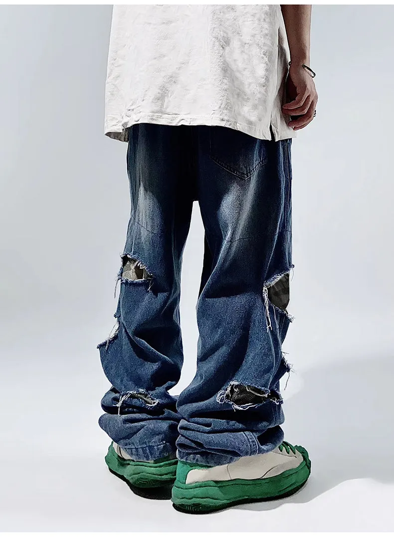 Ripped Baggy Distressed Jeans