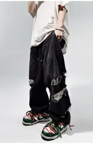 Ripped Baggy Distressed Jeans