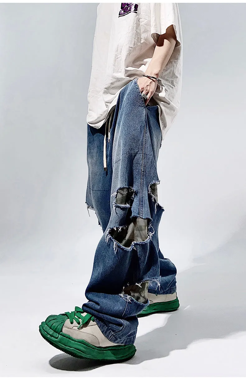 Ripped Baggy Distressed Jeans