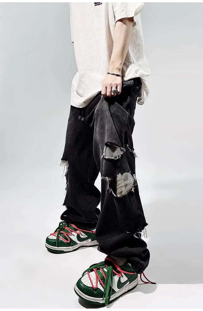 Ripped Baggy Distressed Jeans