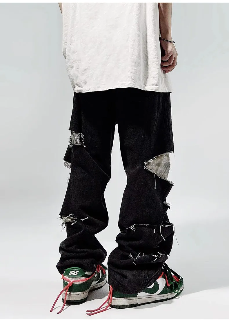 Ripped Baggy Distressed Jeans